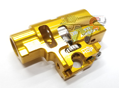 TTI AirSoft Infinity Marui Spec Hi-Capa One Piece Full CNC TDC Hop-Up Chamber (Gold) - Click Image to Close
